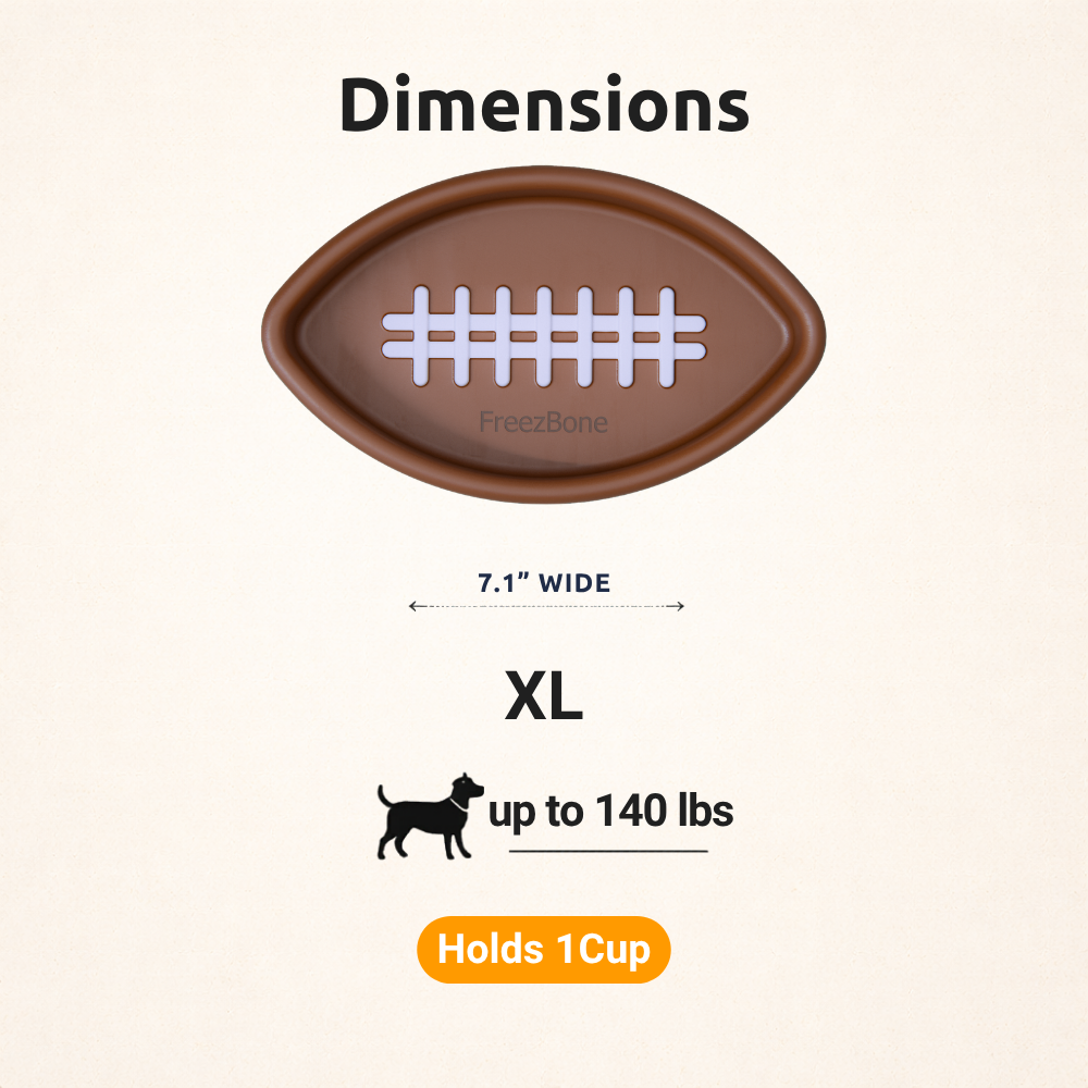 FreezFootball - Tough Enrichment Football Toy