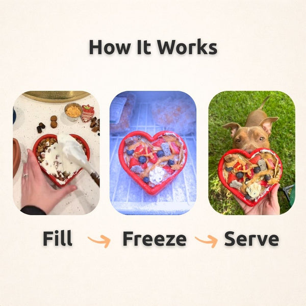 FreezHeart - Durable Heart Enrichment Chew