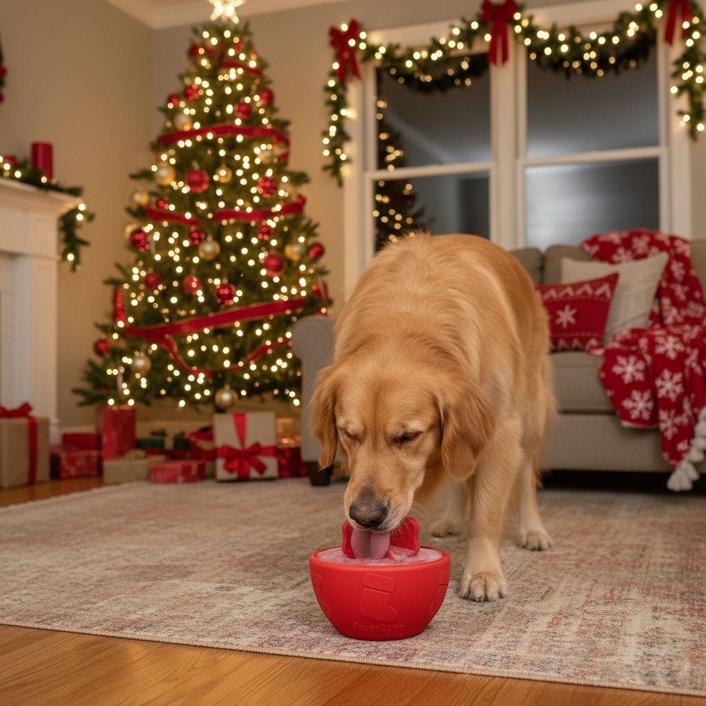 FreezBow Dog– Dog Lickable Enrichment Toy