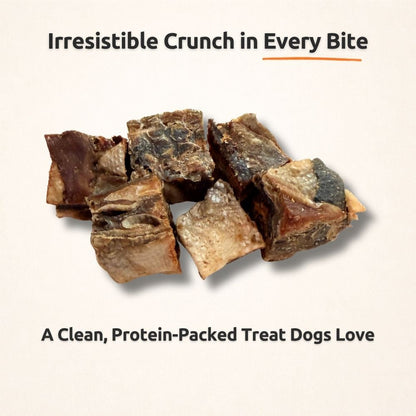 Freezbone Salmon Skin Cubes Dog Treats- Single Ingredient (Value Size 8oz)