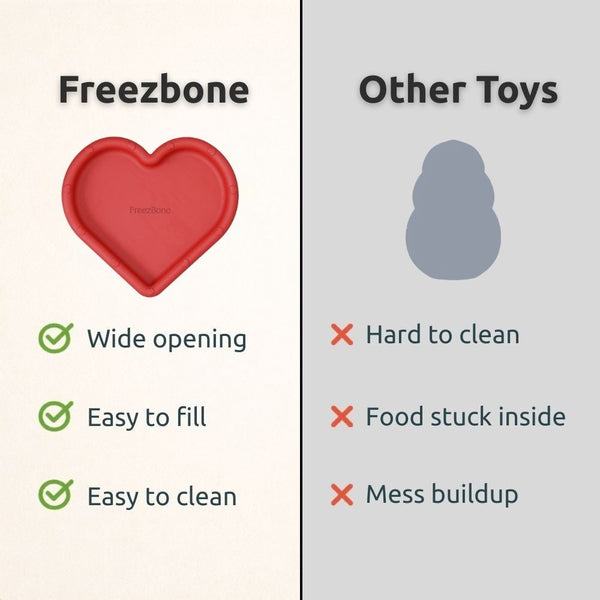 FreezHeart - Durable Heart Enrichment Chew