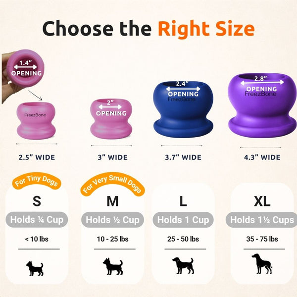 Freezball - Durable Fillable Dog Chew Bone